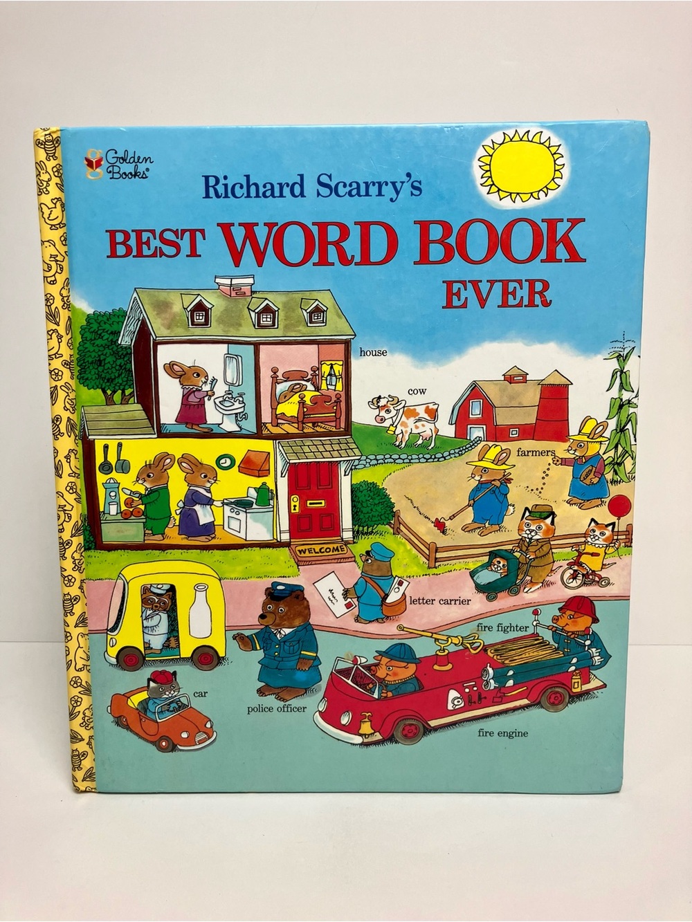 Vintage Richard Scarry's Best Word Book Ever Hardcover 90s